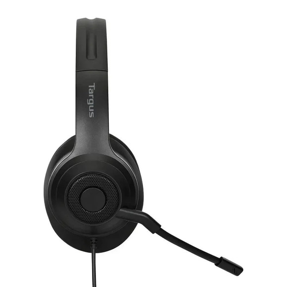 Targus AEH102 USB Wired Stereo‎ Headset Plug & Play Soft Ear Cups Boom Mic NEW - Picture 6 of 12